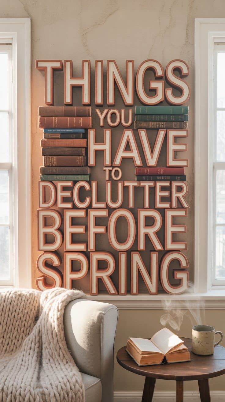 things to declutter before spring