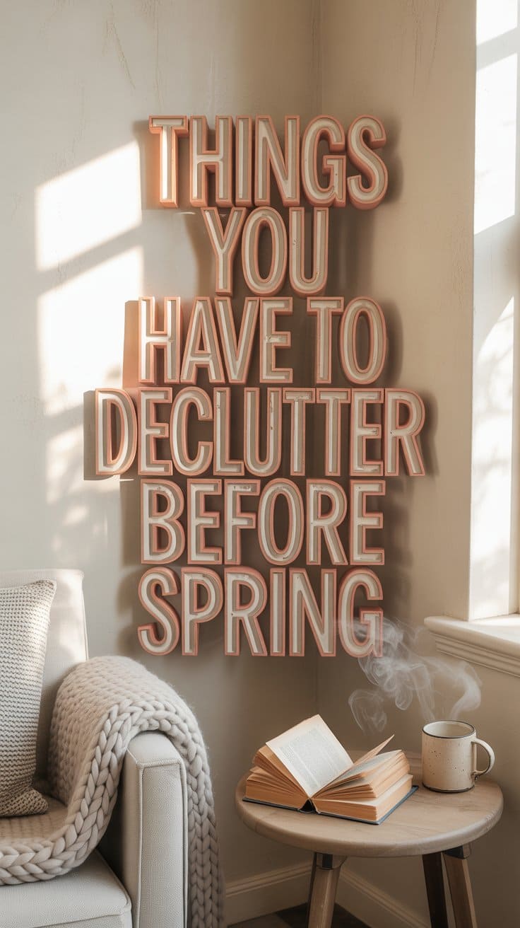 things to declutter before spring