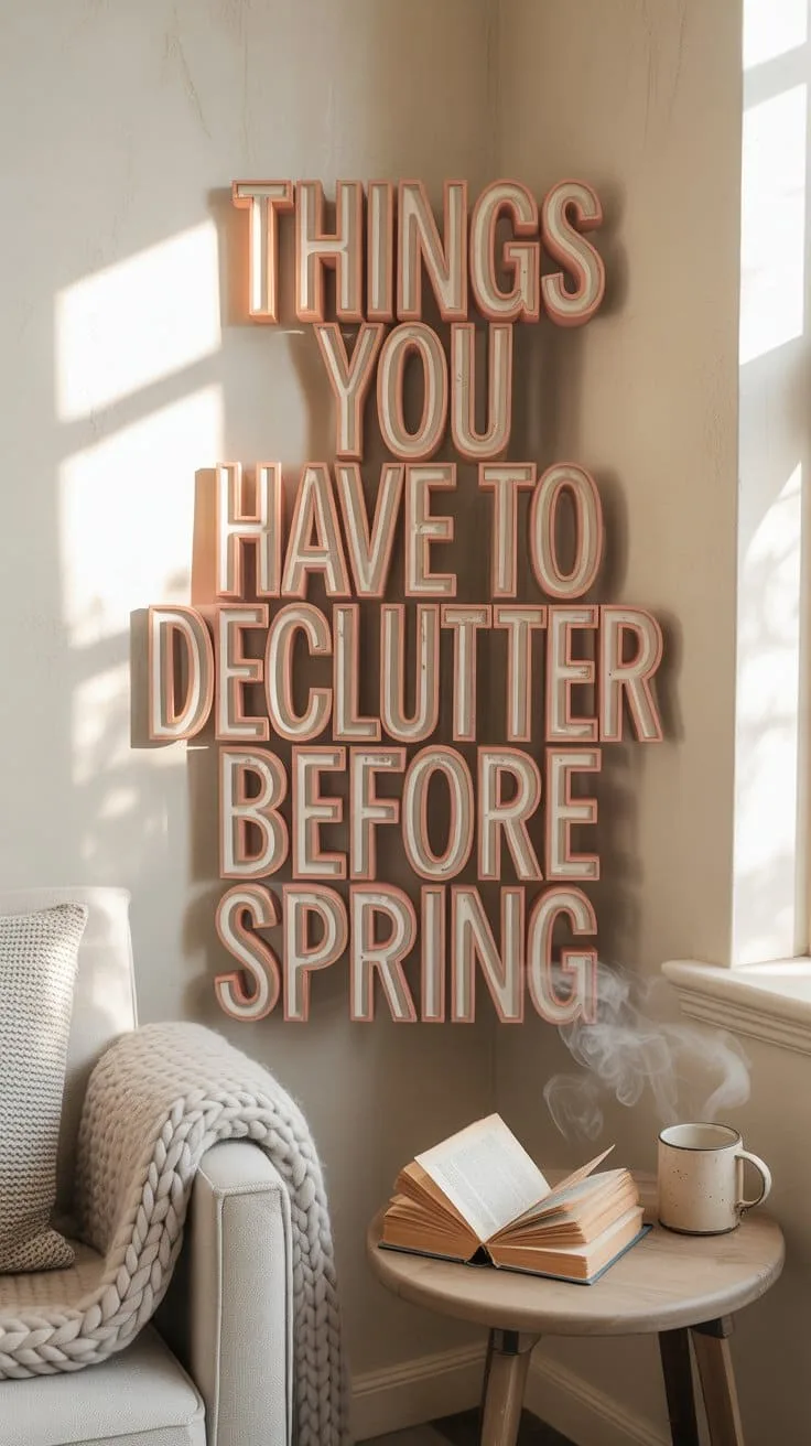things to declutter before spring