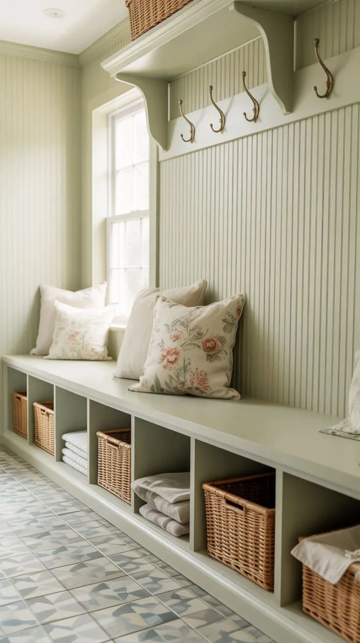 Farmhouse Mudroom Idea