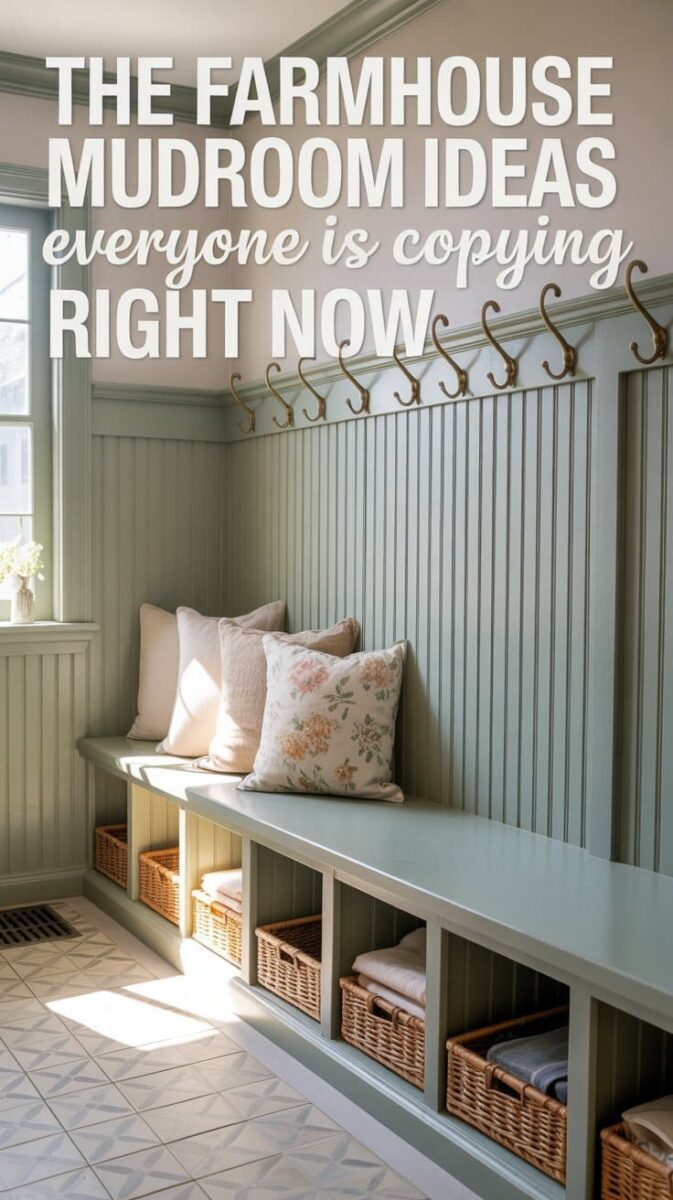 Farmhouse Mudroom Ideas That'll Make Your Life Easier - Everything Abode