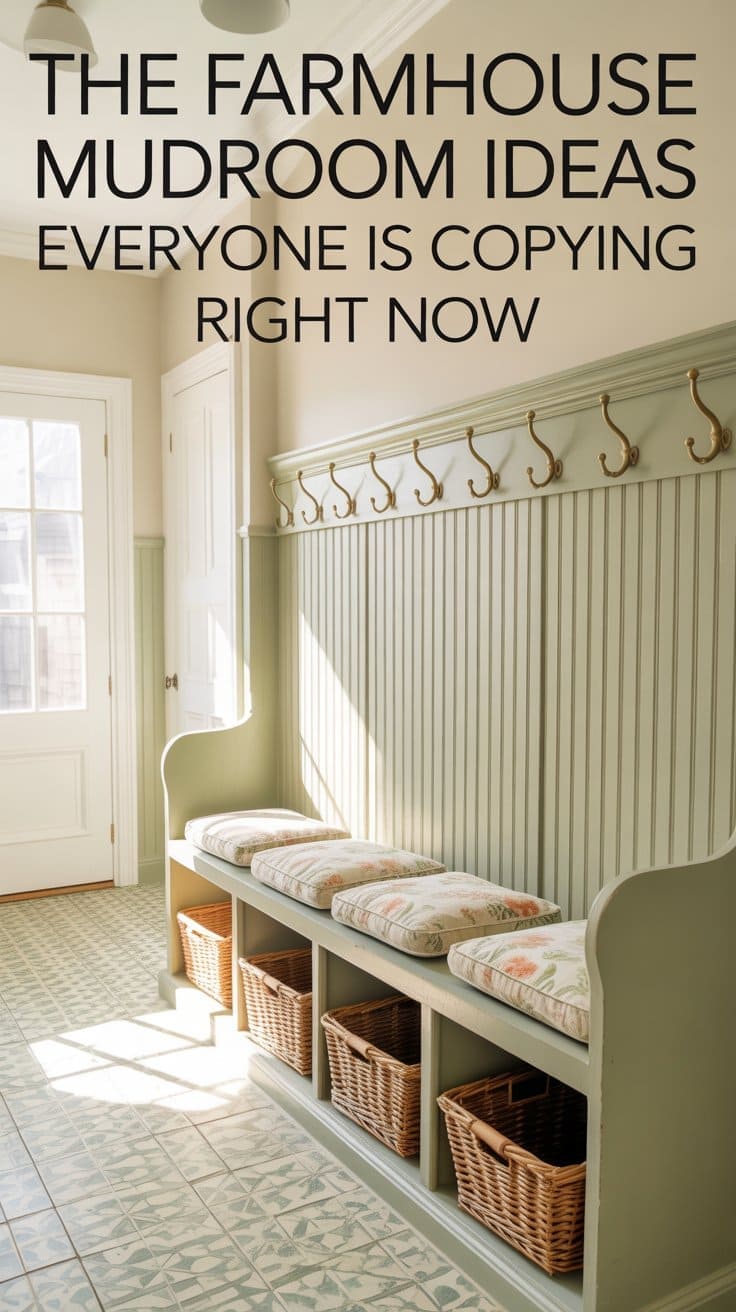 Farmhouse Mudroom Idea
