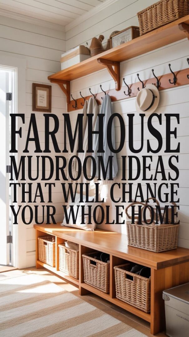 Farmhouse Mudroom Ideas That'll Make Your Life Easier - Everything Abode