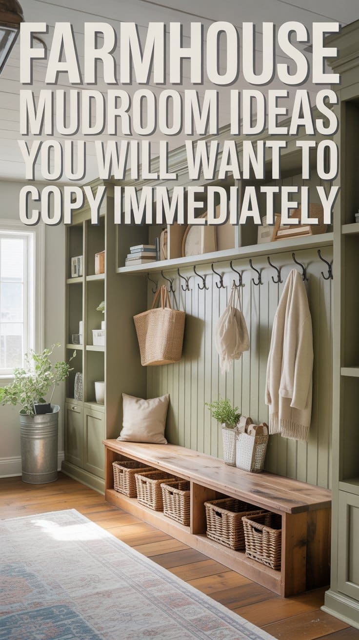 Farmhouse Mudroom Idea