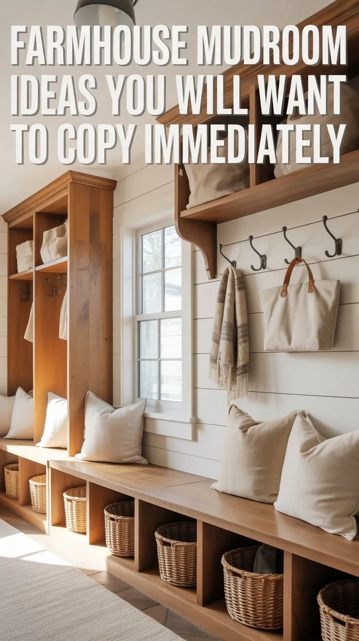 Farmhouse Mudroom Idea
