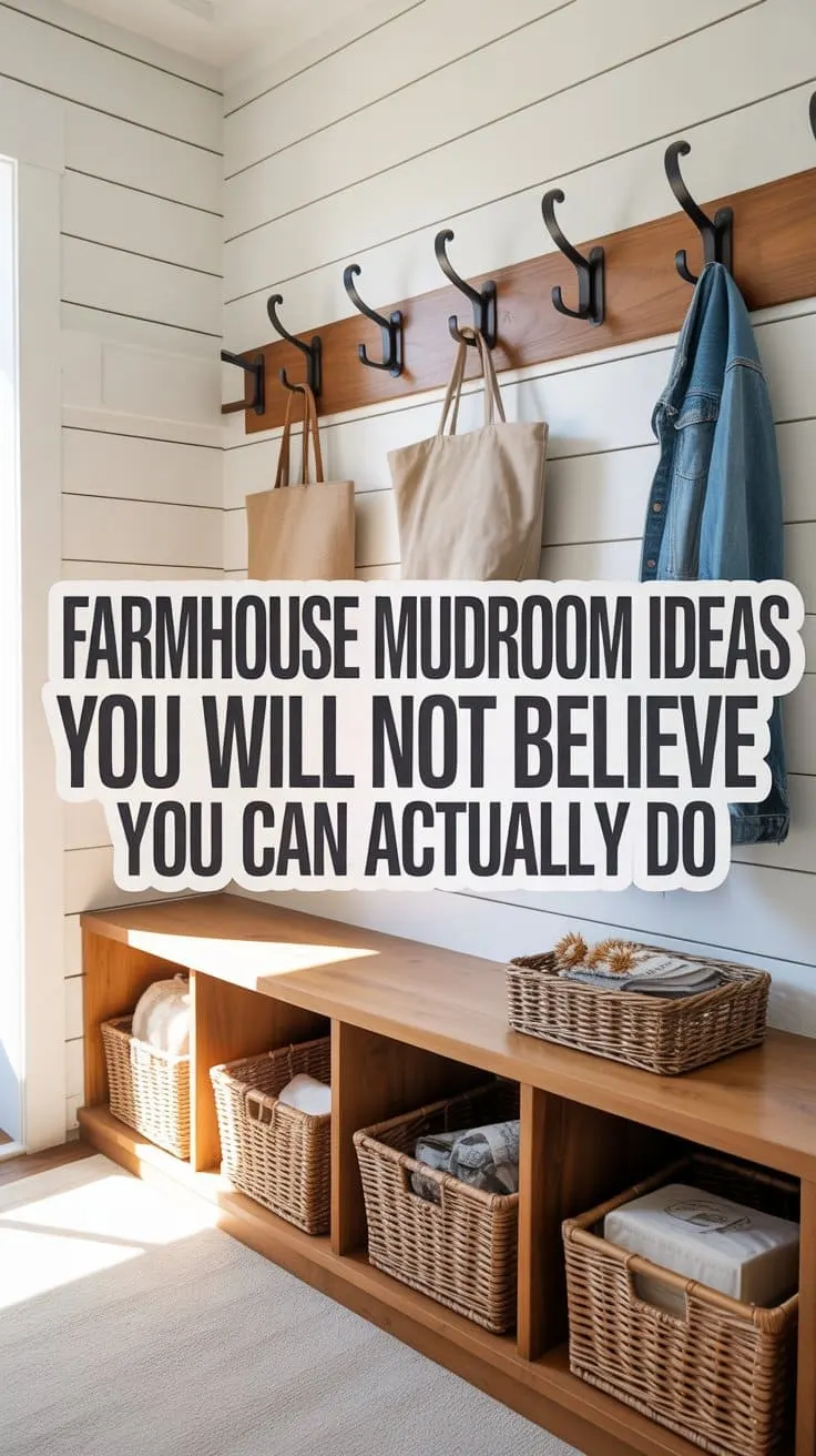 Farmhouse Mudroom Idea