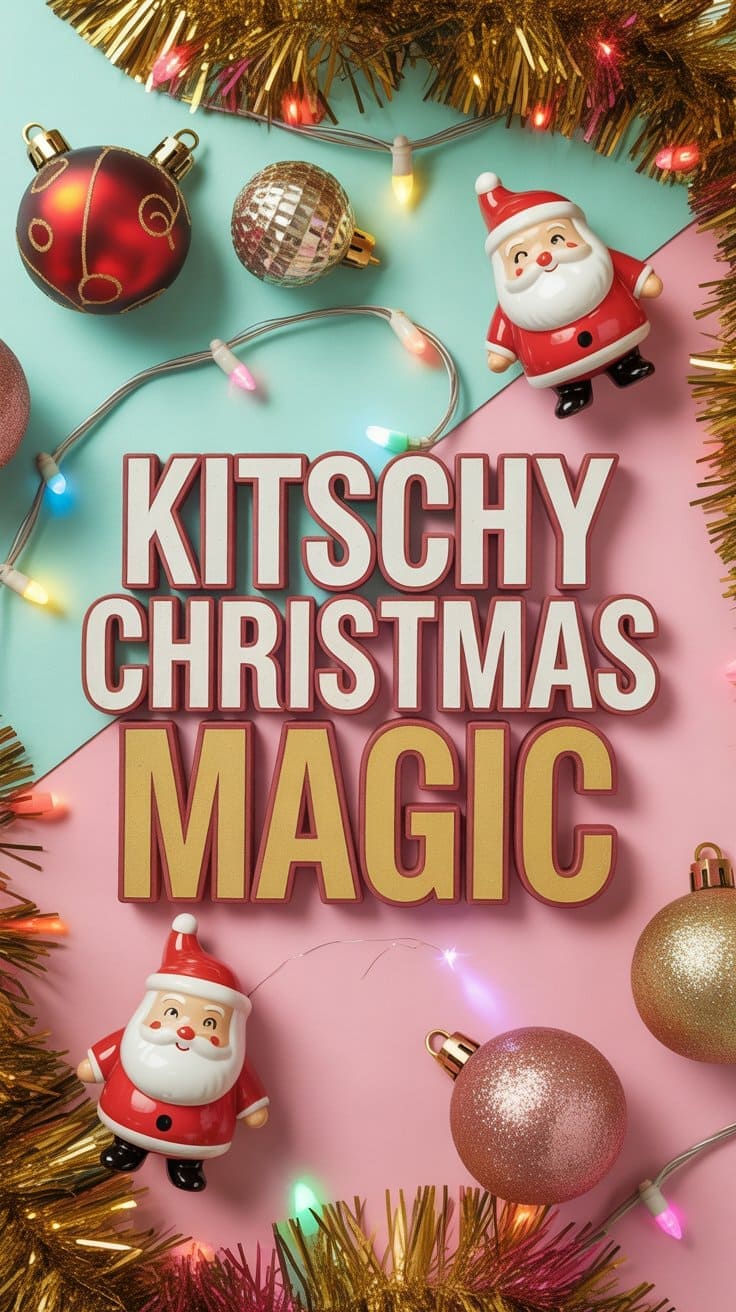 kitschy christmas pin 