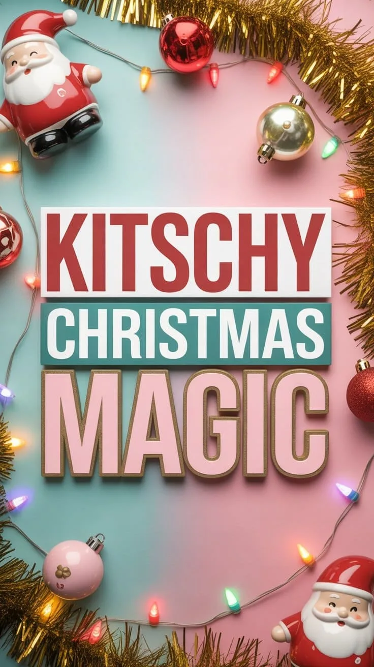 kitschy christmas pin