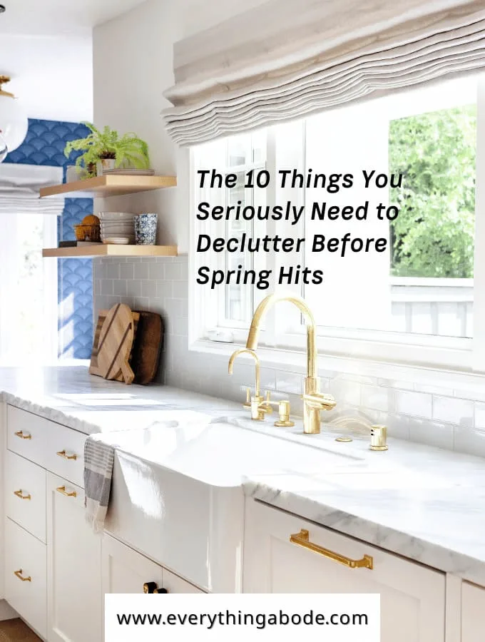things to declutter before spring