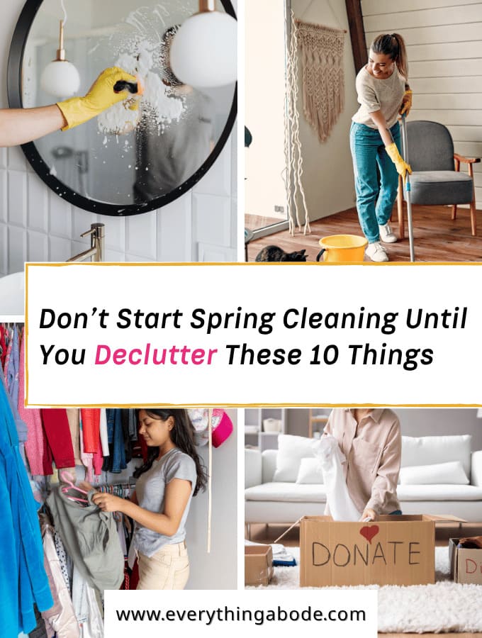 things to declutter before spring