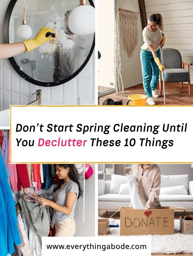 things to declutter before spring