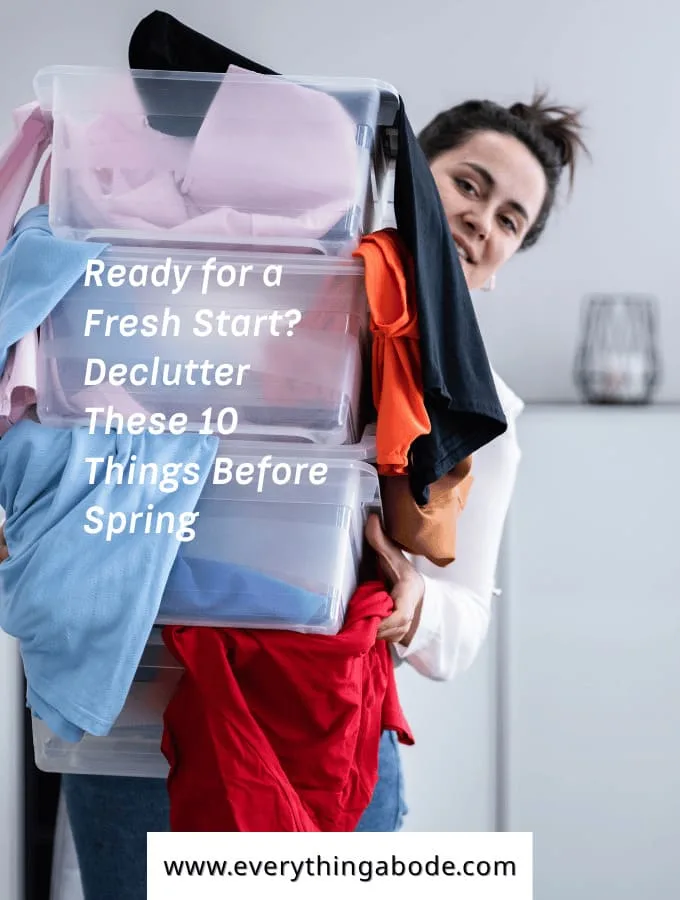 things to declutter before spring
