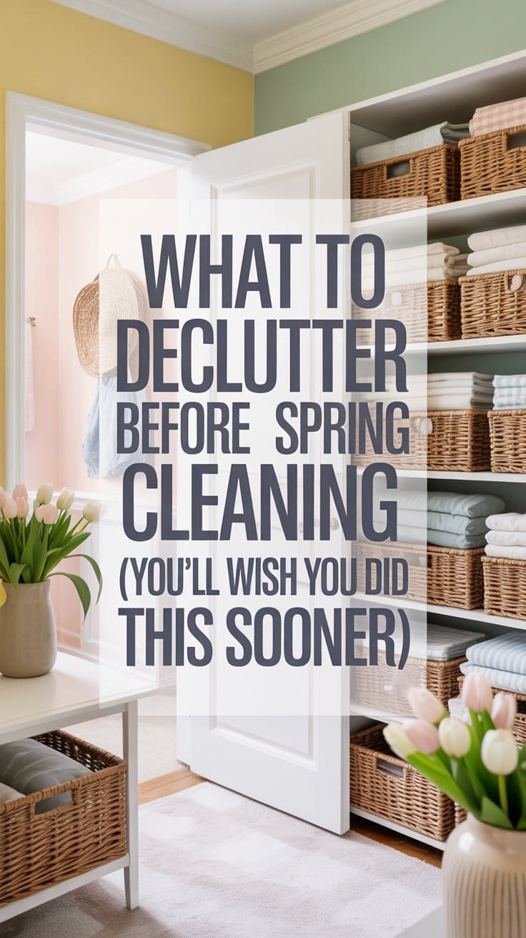 things to declutter before spring