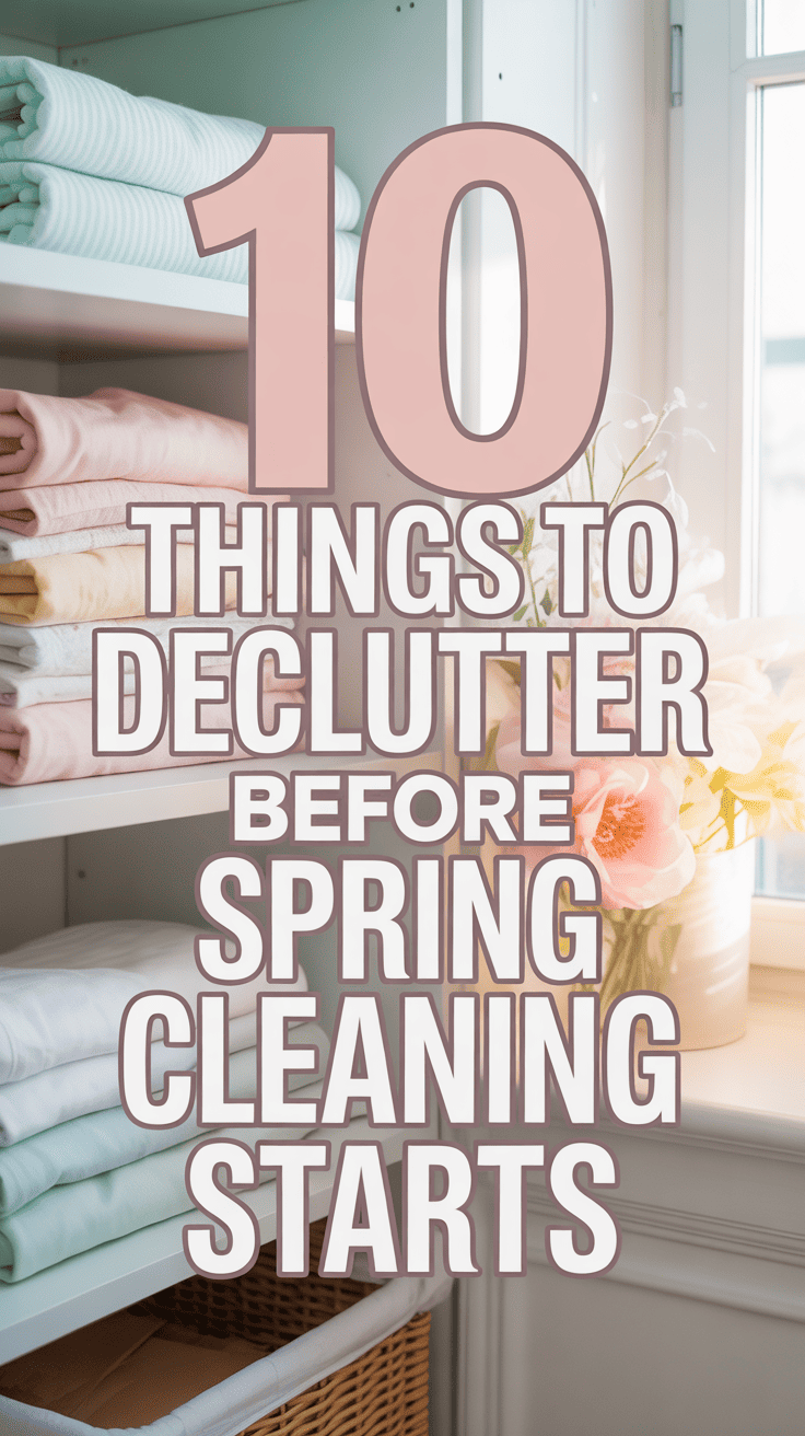 things to declutter before spring