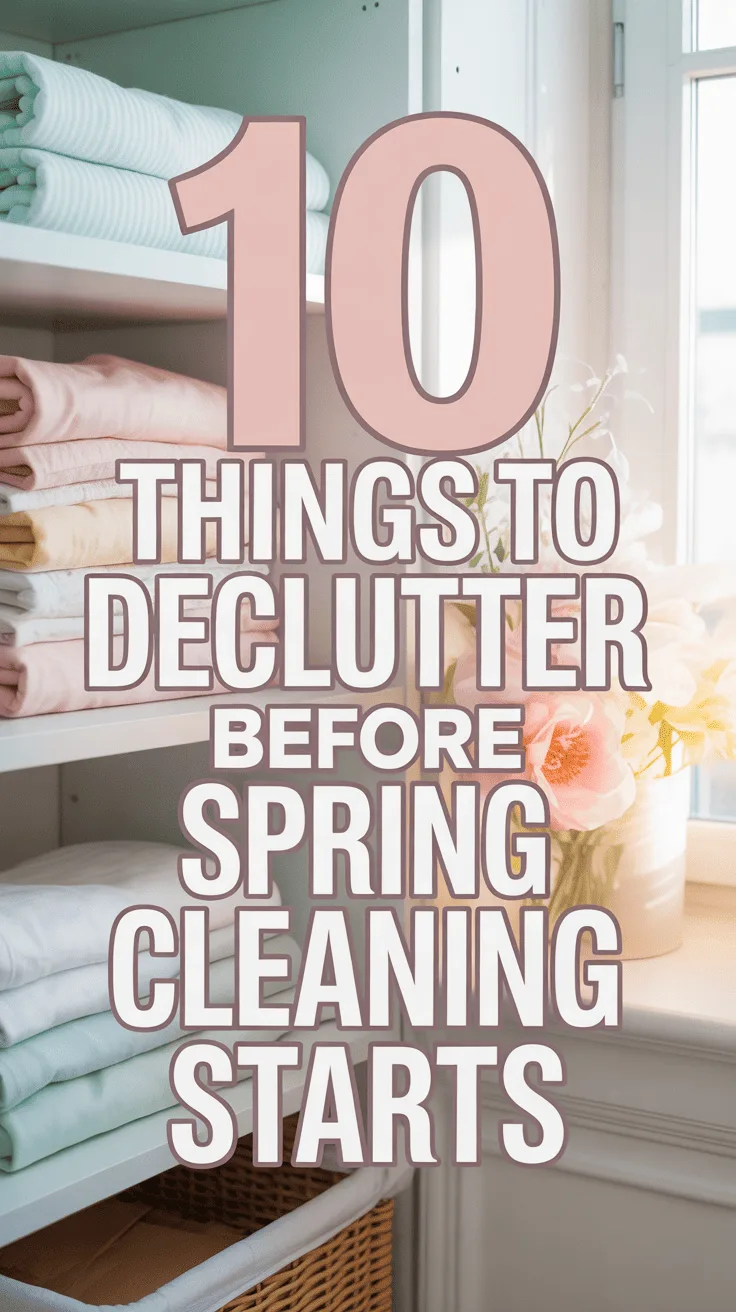 things to declutter before spring