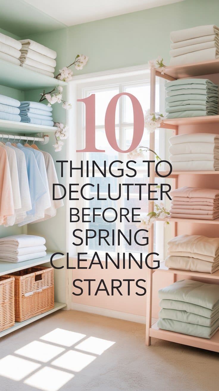 things to declutter before spring