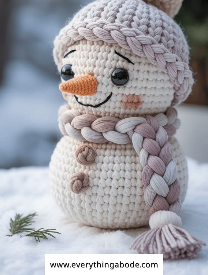 How to Crochet a Simple Amigurumi Snowman