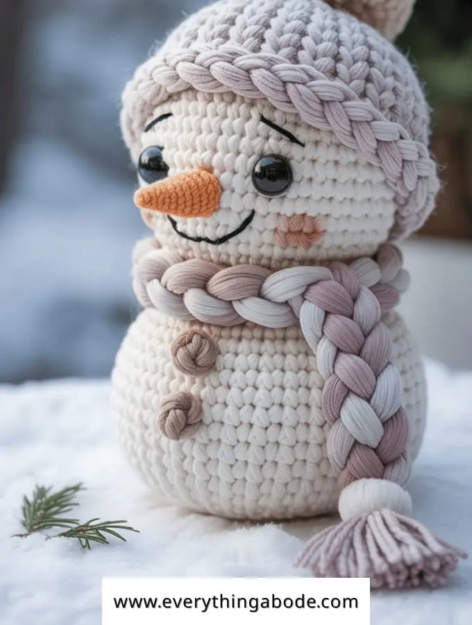 How to Crochet a Simple Amigurumi Snowman