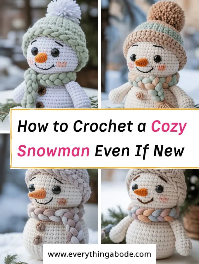 How to Crochet a Simple Amigurumi Snowman
