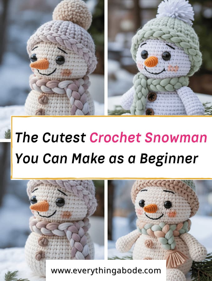 How to Crochet a Simple Amigurumi Snowman