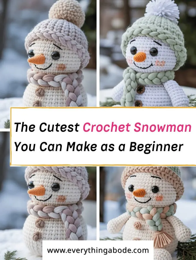 How to Crochet a Simple Amigurumi Snowman