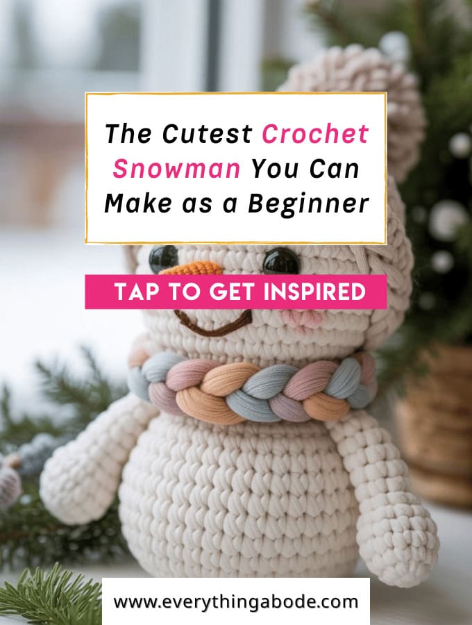 How to Crochet a Simple Amigurumi Snowman