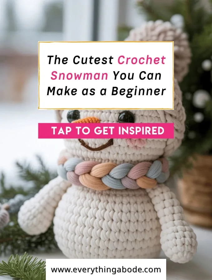 How to Crochet a Simple Amigurumi Snowman