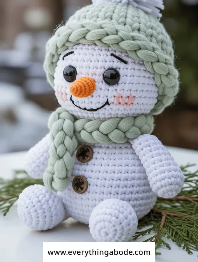 How to Crochet a Simple Amigurumi Snowman