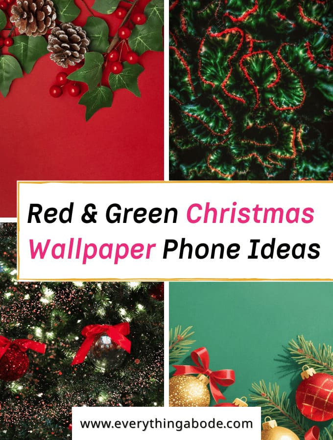 Classic Red and Green Christmas Phone Wallpaper Ideas