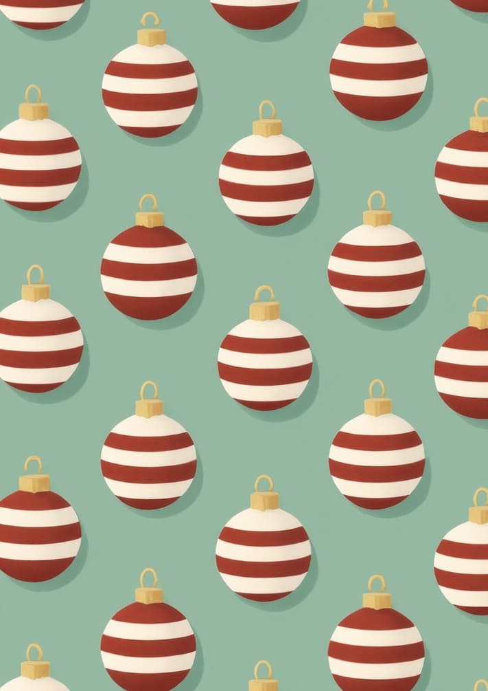 Classic Red and Green Christmas Phone Wallpaper Ideas