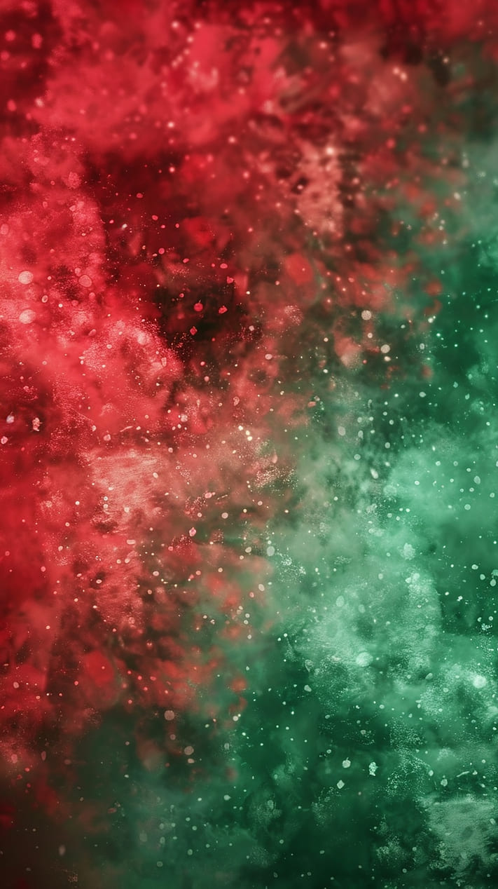 Classic Red and Green Christmas Phone Wallpaper Ideas