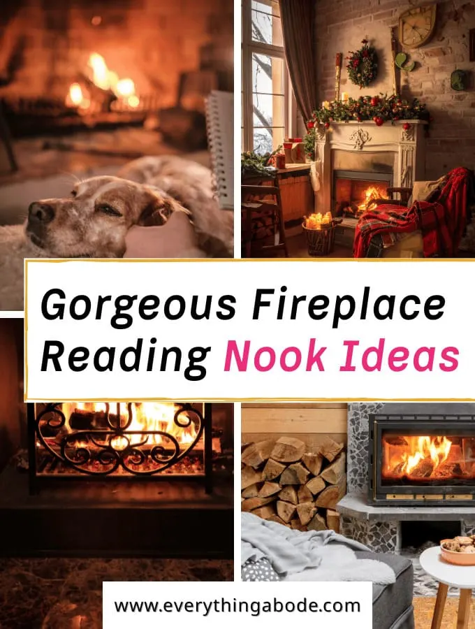 cozy fireplace reading nook ideas