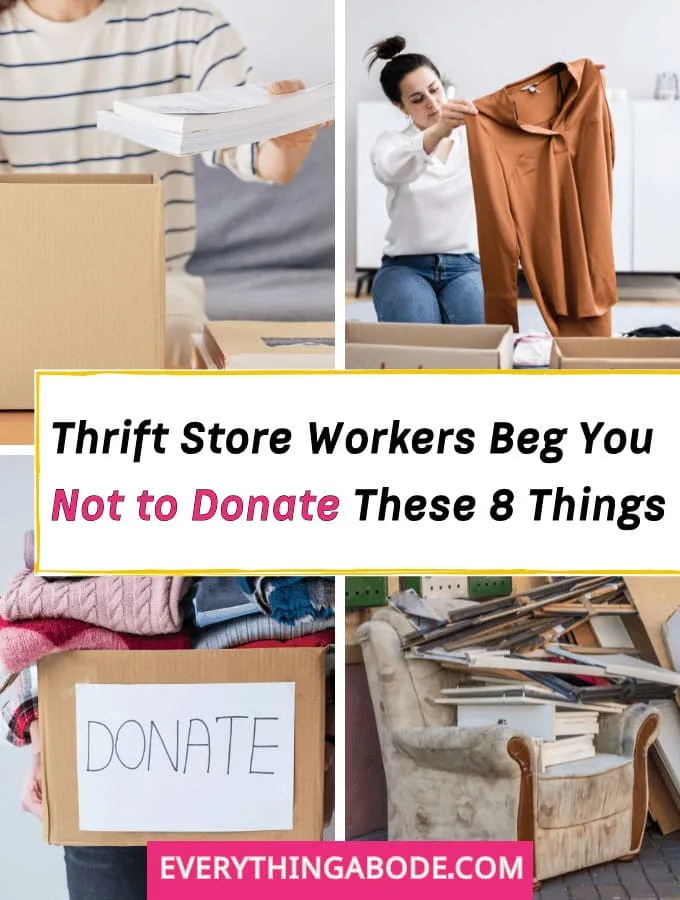 thrift store donation mistakes