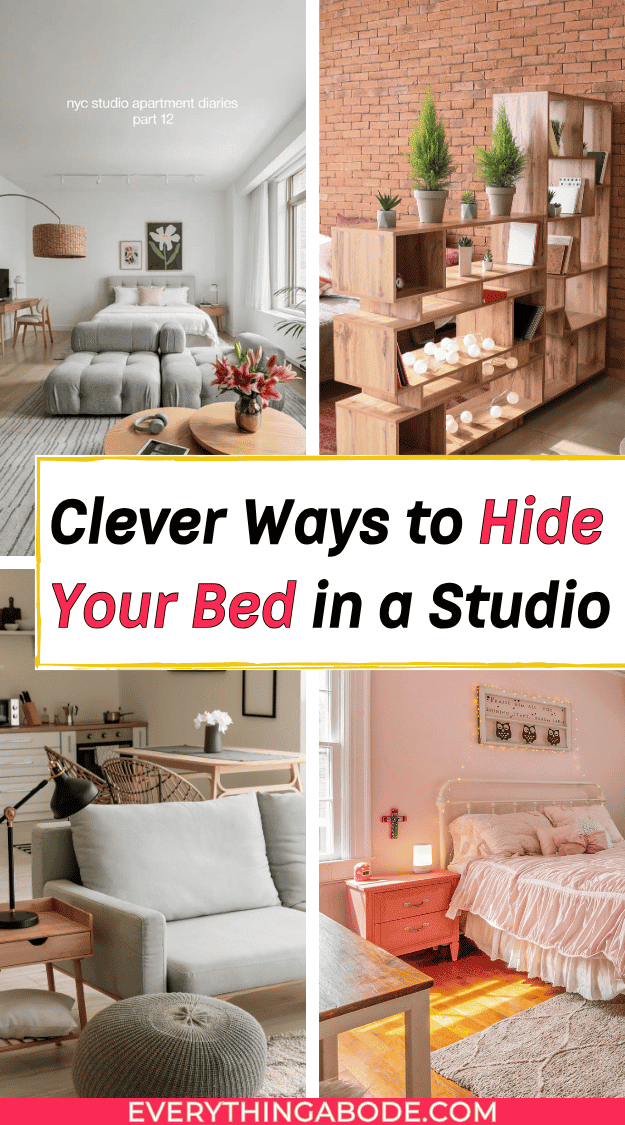 Studio apartment bedroom ideas for creating a separate sleeping area
