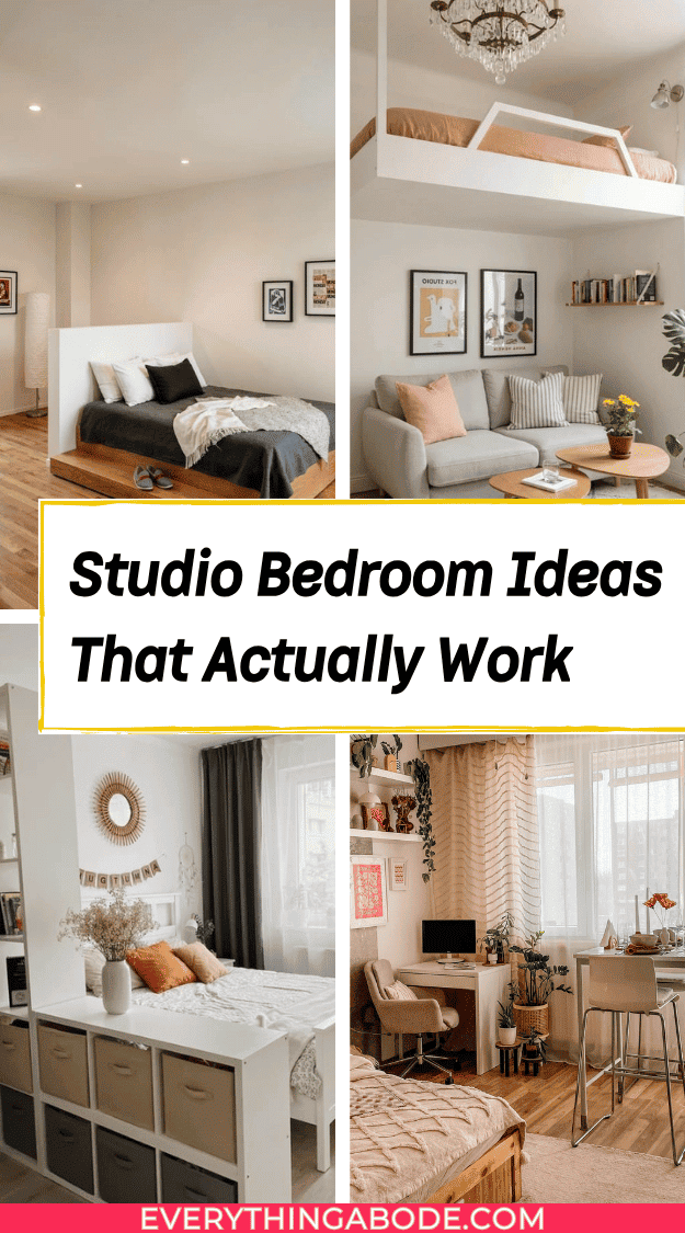 Small studio apartment bedroom ideas for privacy and separation